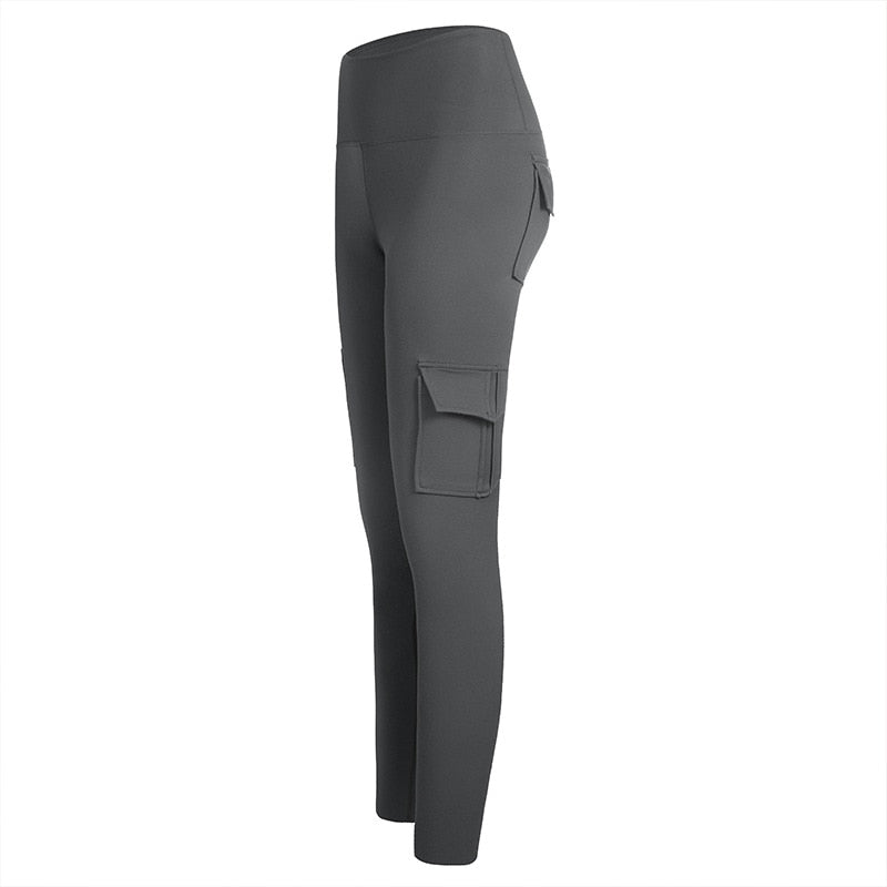 Women's Fitness Leggings with Pocket - Blue Force Sports