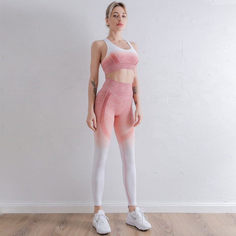 Seamless Yoga Set for Women - Blue Force Sports