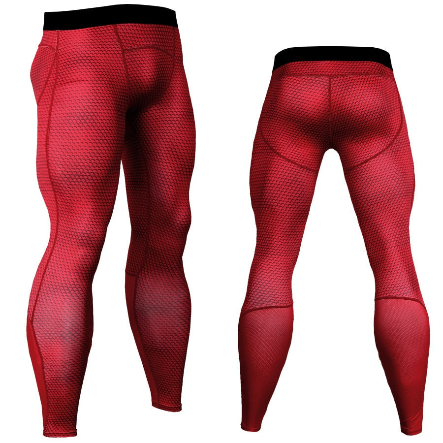 Men's Compression Sports Pants - Blue Force Sports