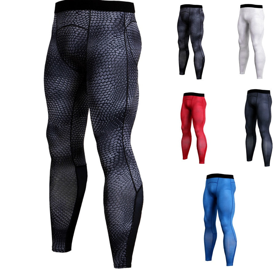 Men's Compression Sports Pants - Blue Force Sports