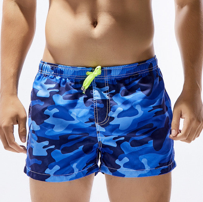 Fashion Summer Quick-Drying Camouflage Men's Beach Shorts - Blue Force Sports