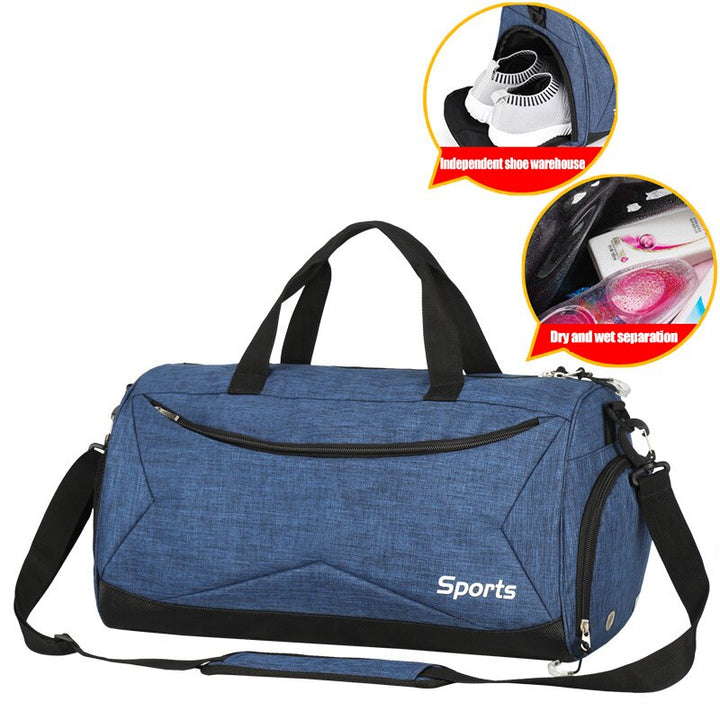 Waterproof Canvas Unisex Sports Bag - Blue Force Sports
