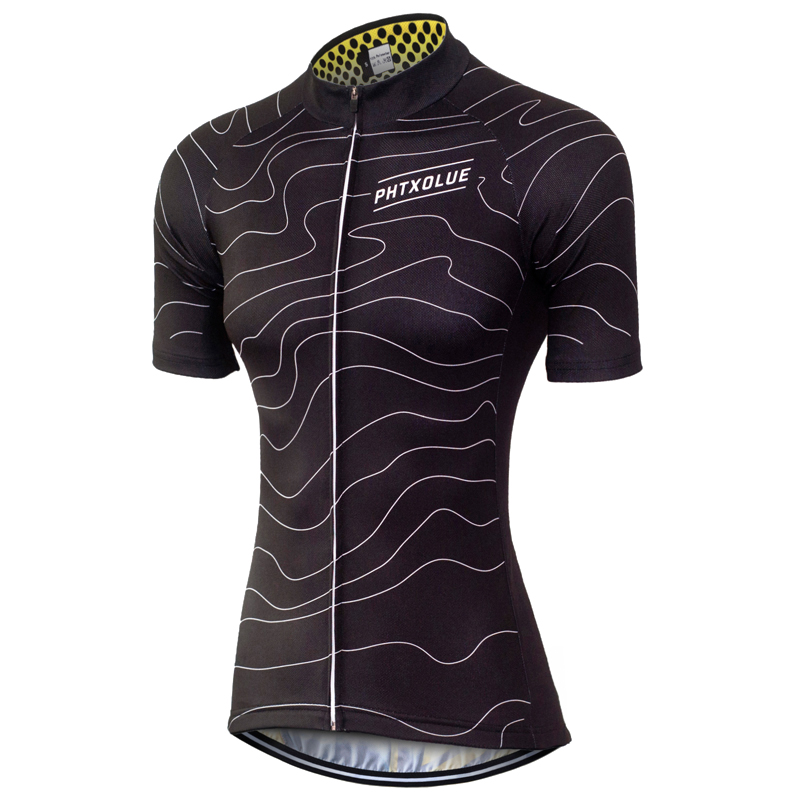 Women's Full Zipper Cycling T-Shirt - Blue Force Sports