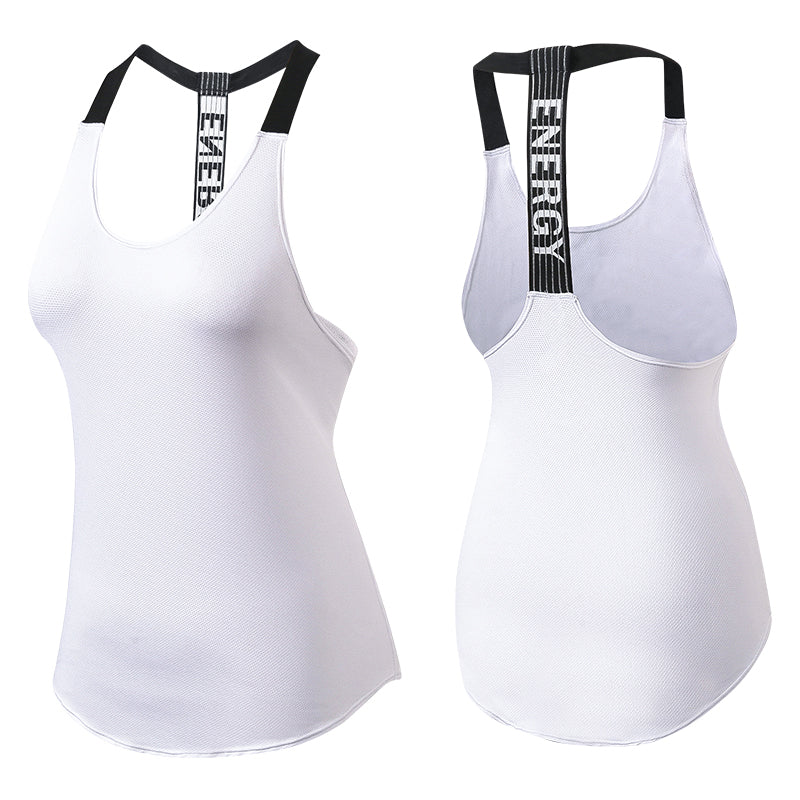 Breathable Backless Yoga Top - Blue Force Sports