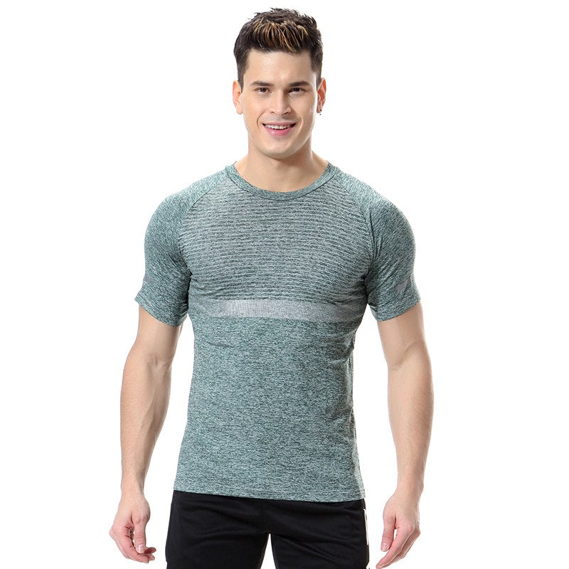 Men's Compression Short Sleeve T-Shirt - Blue Force Sports