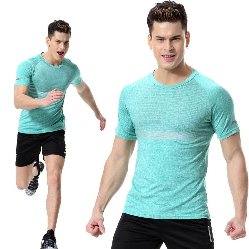 Men's Compression Short Sleeve T-Shirt - Blue Force Sports