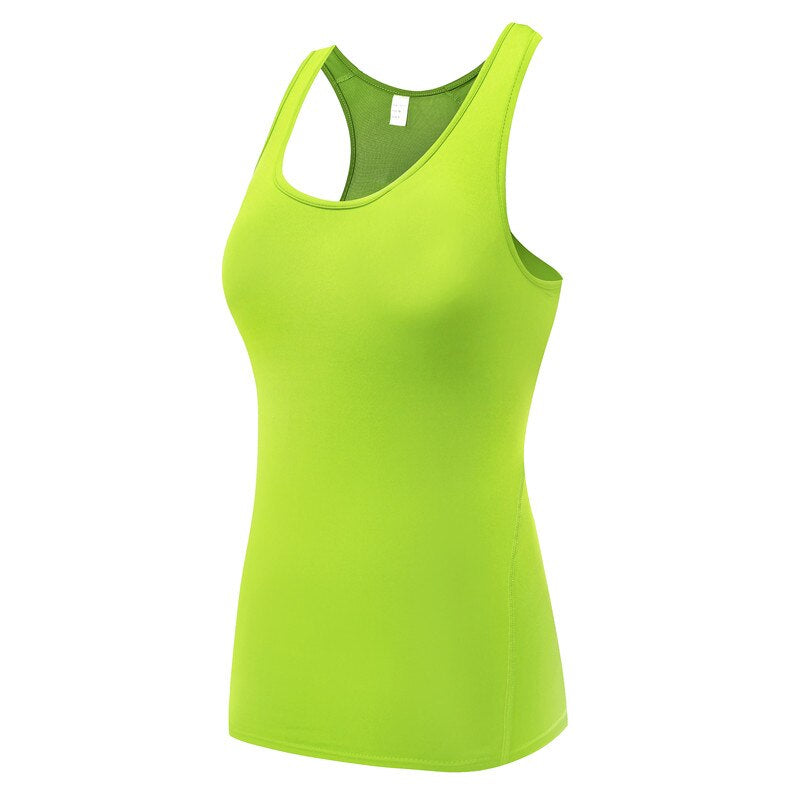 Compression Quick Dry Fitness Gym Tank Top for Women - Blue Force Sports