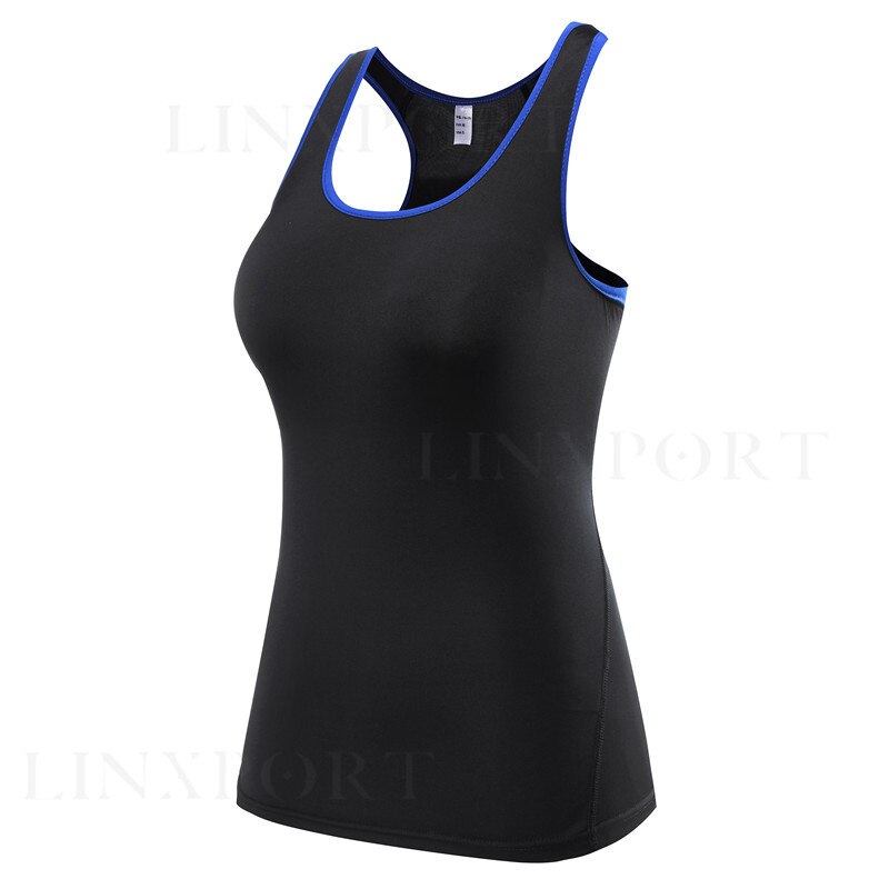 Compression Quick Dry Fitness Gym Tank Top for Women - Blue Force Sports
