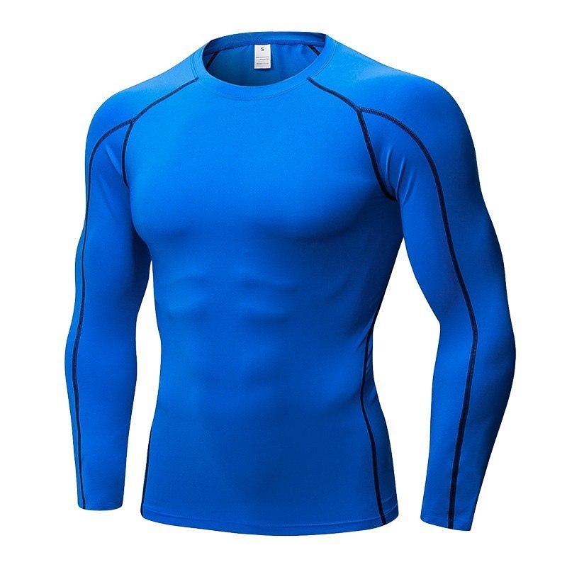 Men's Quick Dry Compression T-Shirt - Blue Force Sports