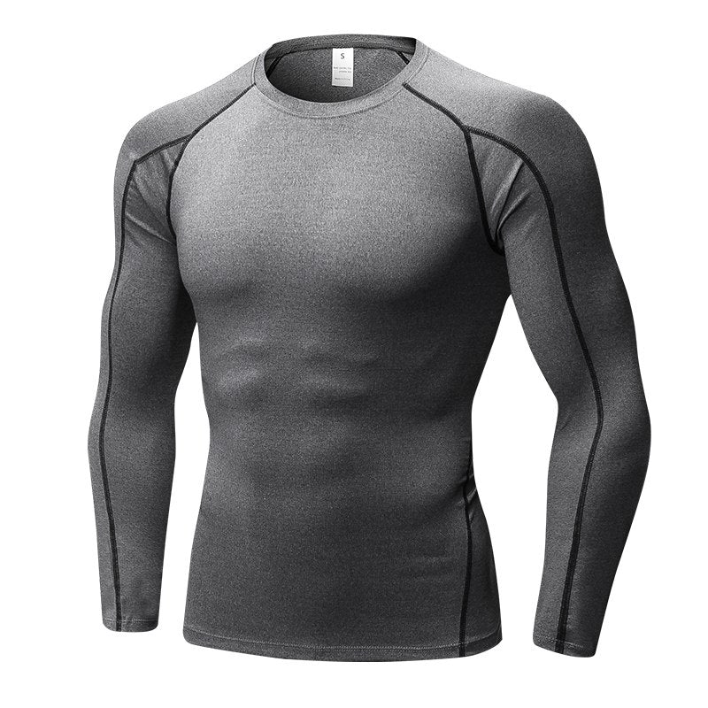 Men's Quick Dry Compression T-Shirt - Blue Force Sports