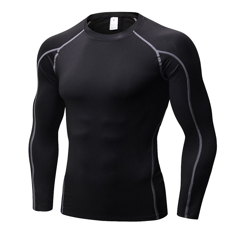 Men's Quick Dry Compression T-Shirt - Blue Force Sports