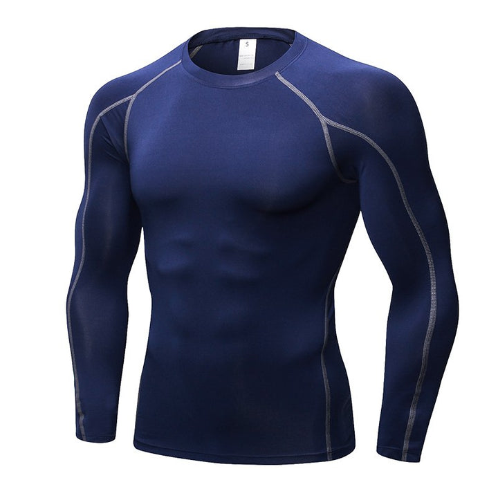 Men's Quick Dry Compression T-Shirt - Blue Force Sports