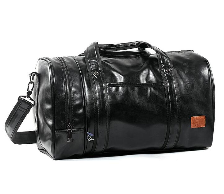 Large Capacity Leather Sports Bag - Blue Force Sports