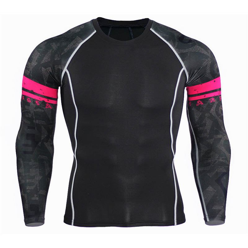 Men's O-Necked Long Sleeved T-Shirt - Blue Force Sports