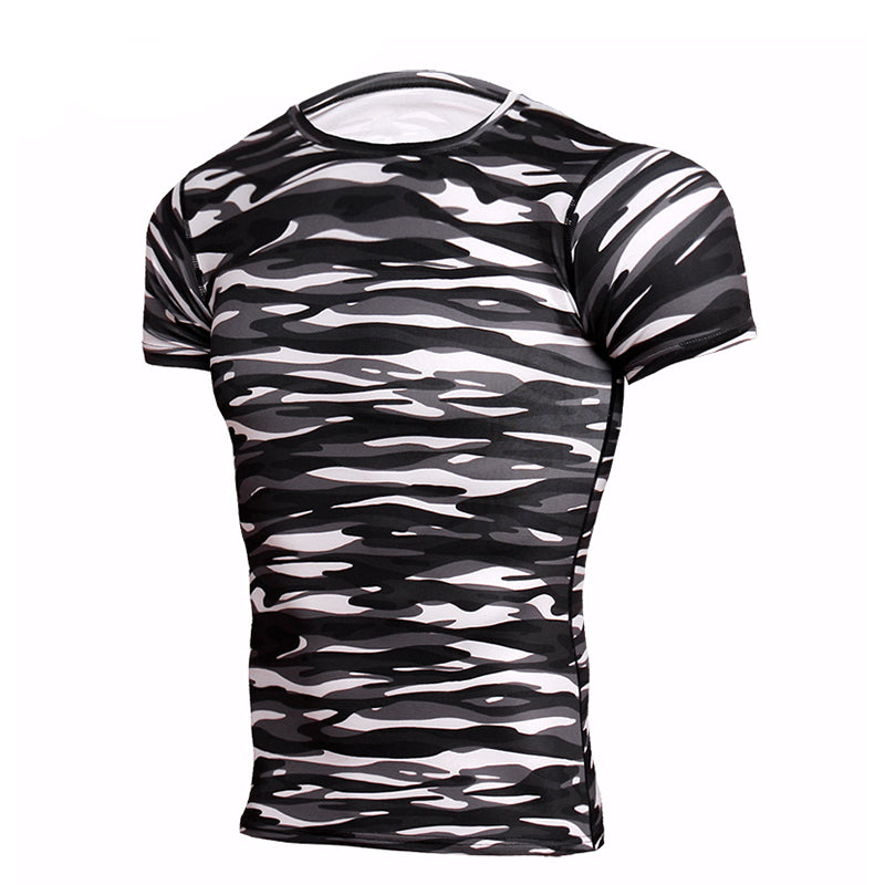 Men's Camouflage Patterned T-Shirt - Blue Force Sports