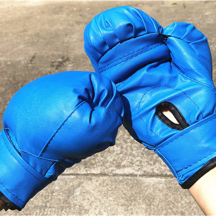 Professional PU Leather Sparring Gloves - Blue Force Sports