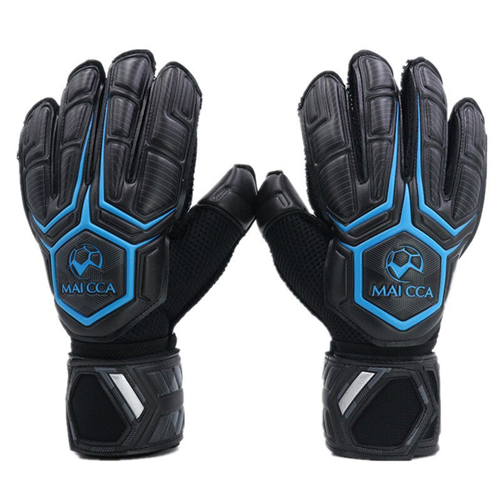 Full Latex Goalkeeper Gloves - Blue Force Sports