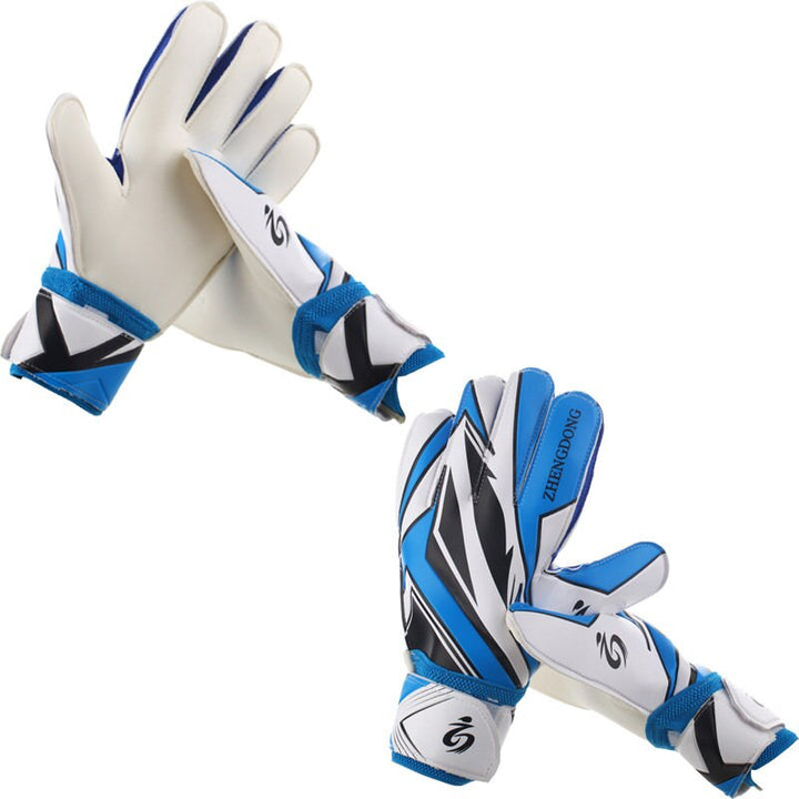 Geometric Print Goalkeeper Gloves - Blue Force Sports