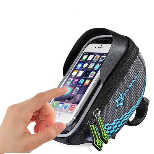 Comfortable Colorful Bicycle Bag with Phone Holder - Blue Force Sports