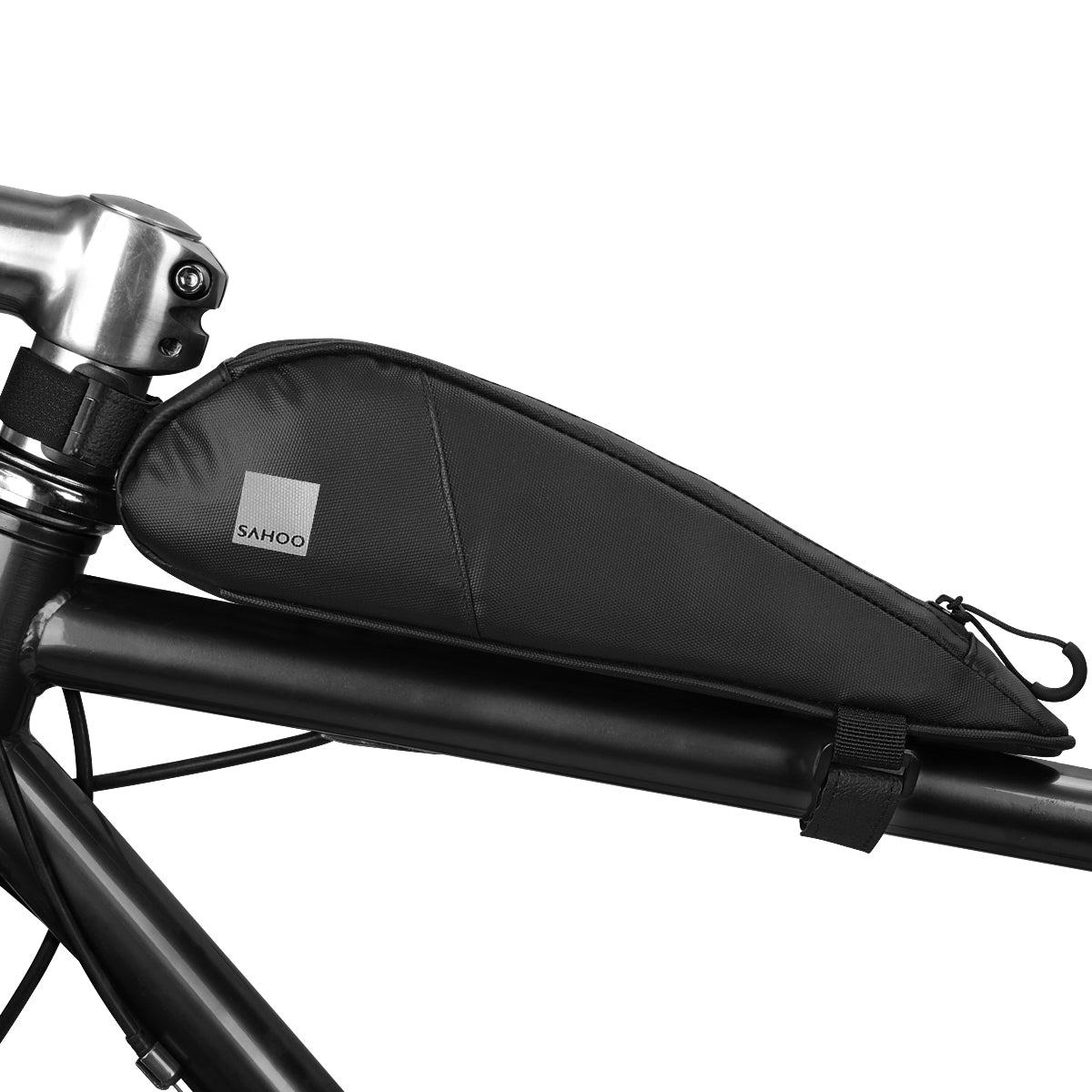 Solid Black Design Top Tube Bag - Blue Force Sports