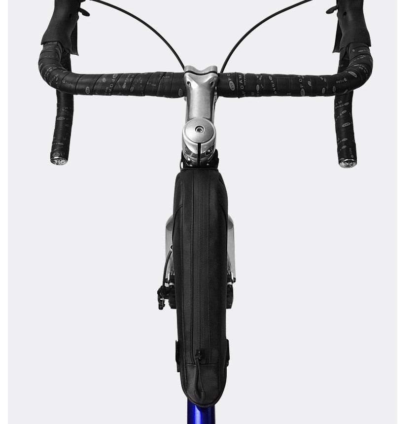 Solid Black Design Top Tube Bag - Blue Force Sports