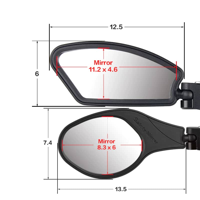 Unbreakable Flexible Bicycle Mirrors - Blue Force Sports