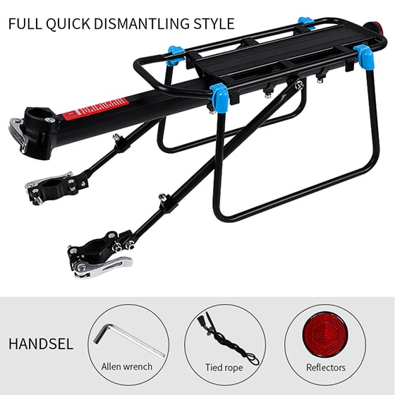 Retractable Bicycle Luggage Carrier - Blue Force Sports