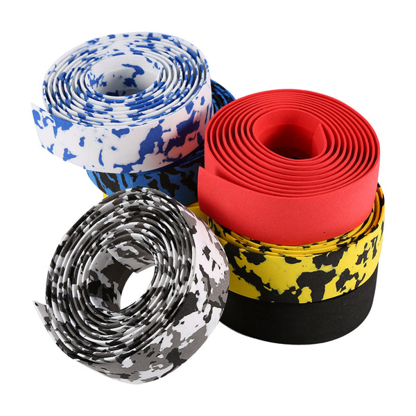 Soft Foam Anti-Sweat Handlebar Tapes With Bar Plugs - Blue Force Sports