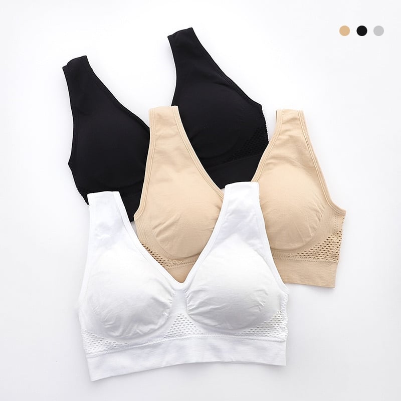 Breathable Hollow Out Padded Sports Bra - Blue Force Sports