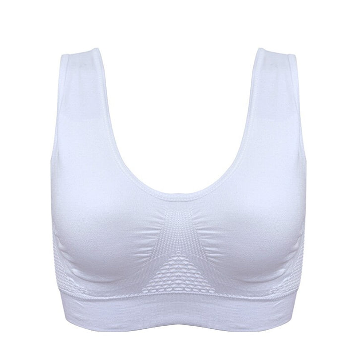 Breathable Hollow Out Padded Sports Bra - Blue Force Sports
