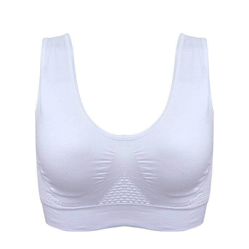 Breathable Hollow Out Padded Sports Bra - Blue Force Sports