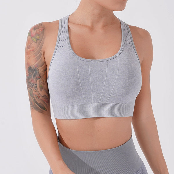 Solid Sports Bra for Women - Blue Force Sports