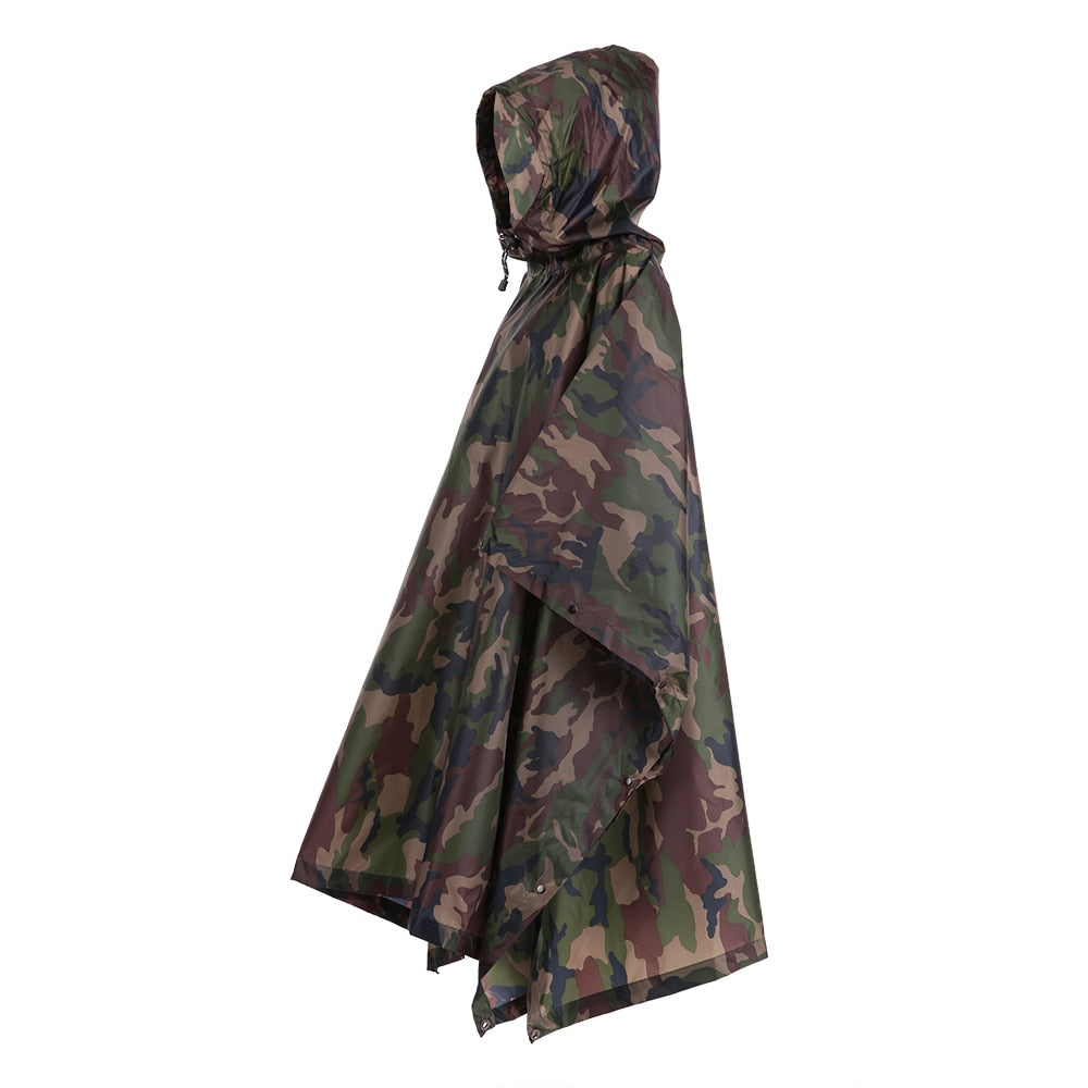 3 in 1 Rain Cover Poncho with Hood - Blue Force Sports