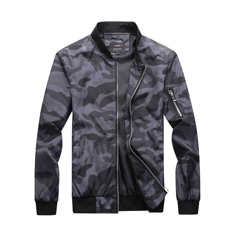 Camouflage Windbreaker for Men - Blue Force Sports