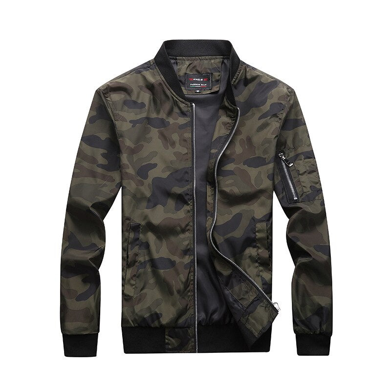 Camouflage Windbreaker for Men - Blue Force Sports