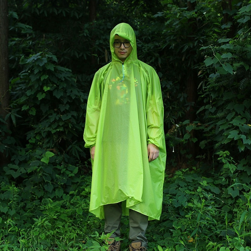 Outdoor Lightweight Silicone Raincoat - Blue Force Sports