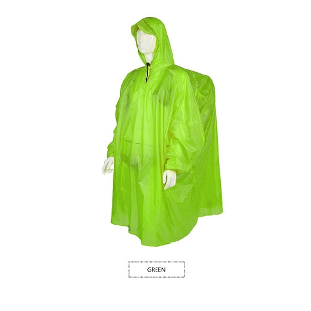 Outdoor Lightweight Silicone Raincoat - Blue Force Sports