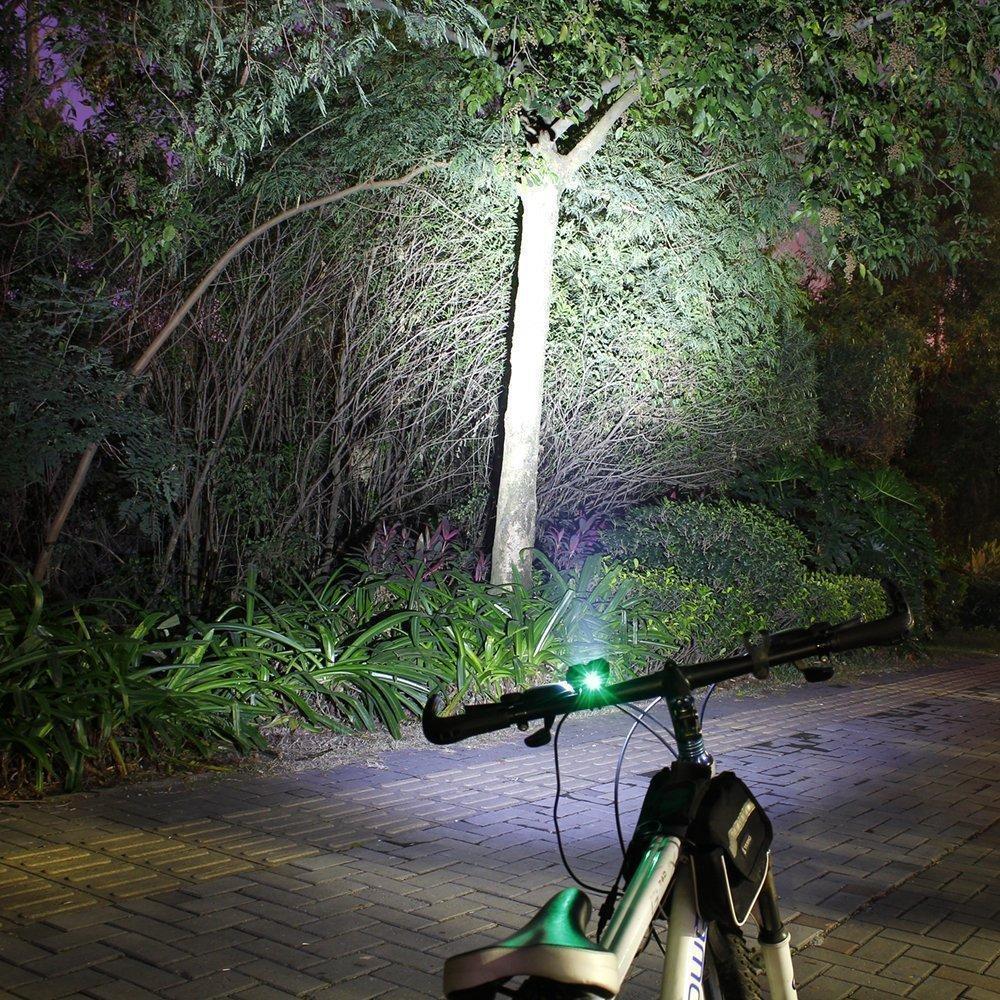 7000 Lumens Bike Front Handlebar LED Light - Blue Force Sports