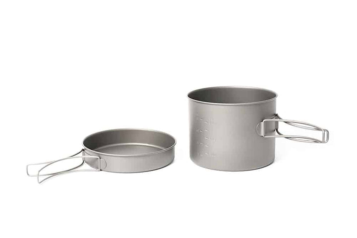 Titanium Camping Cookware Kit with Bag - Blue Force Sports