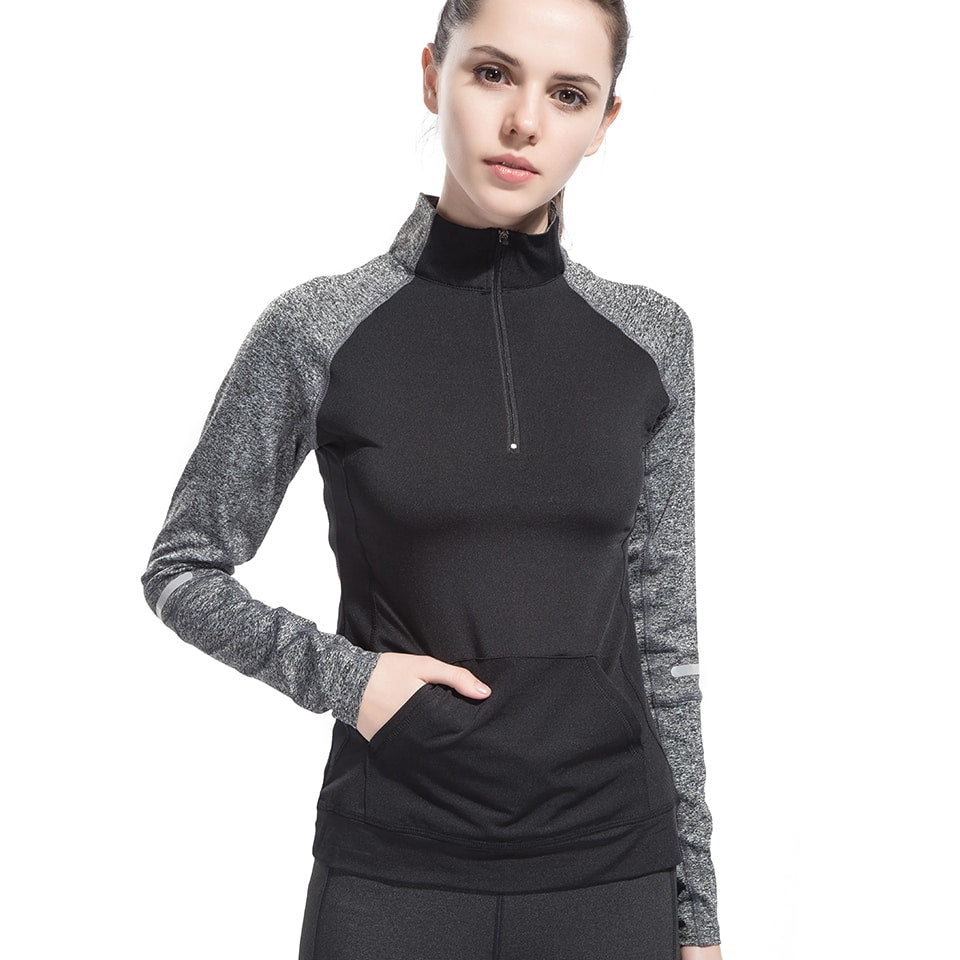Fashion Breathable Windproof Sports Women's Pull-On Jacket - Blue Force Sports