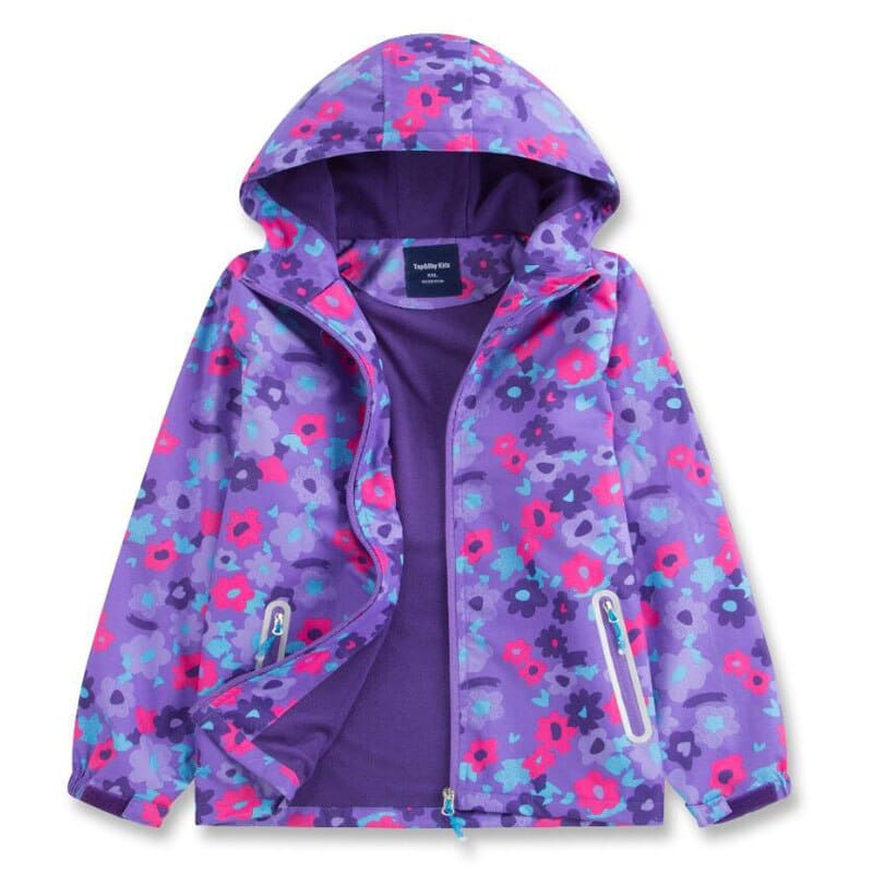 Cute Breathable Waterproof Hooded Sports Boy's Windbreaker - Blue Force Sports