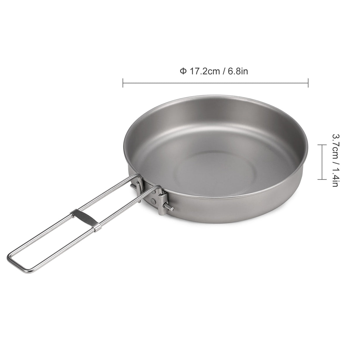 Ultralight Titanium Camping Frying Pan - Blue Force Sports