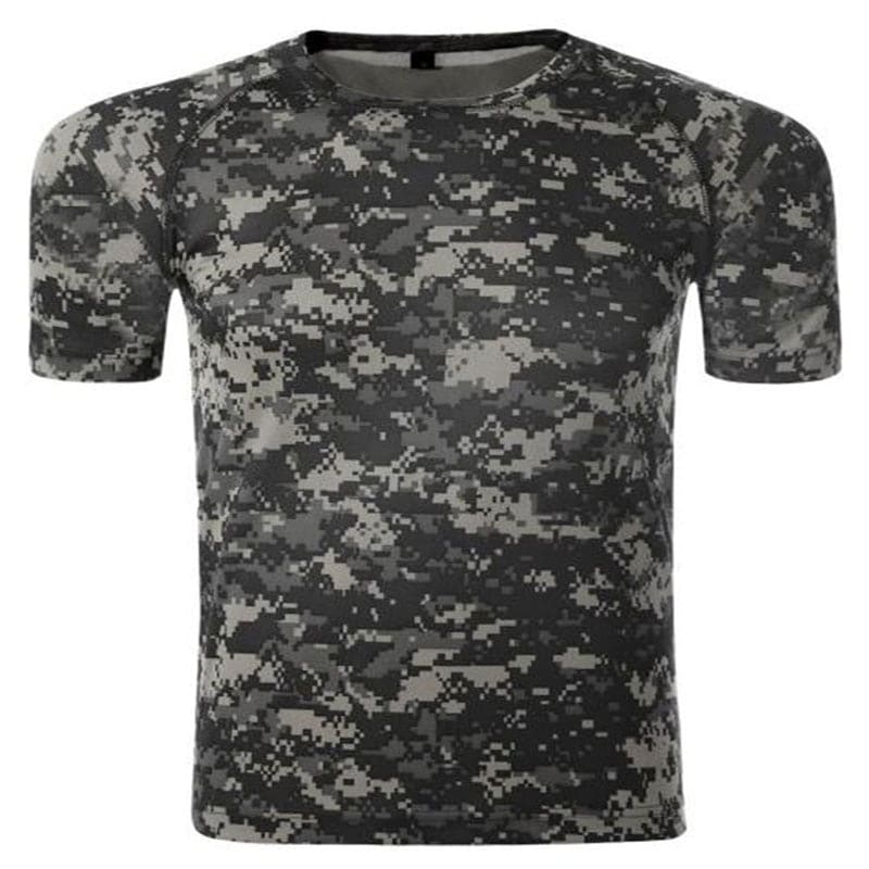 Cute Summer Quick-Drying Breathable Camouflage Men's T-Shirt - Blue Force Sports