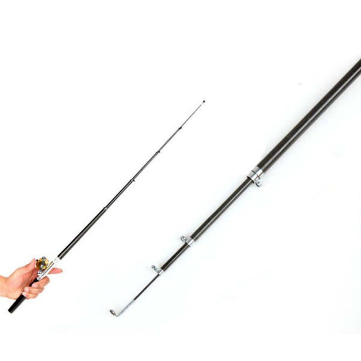 Pocket Telescopic Mini  Pen Shaped Folded Fishing Rod With Reel Wheel - Blue Force Sports