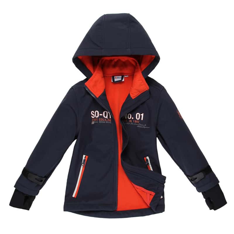 Comfortable Boy's Windproof Blue Jacket - Blue Force Sports