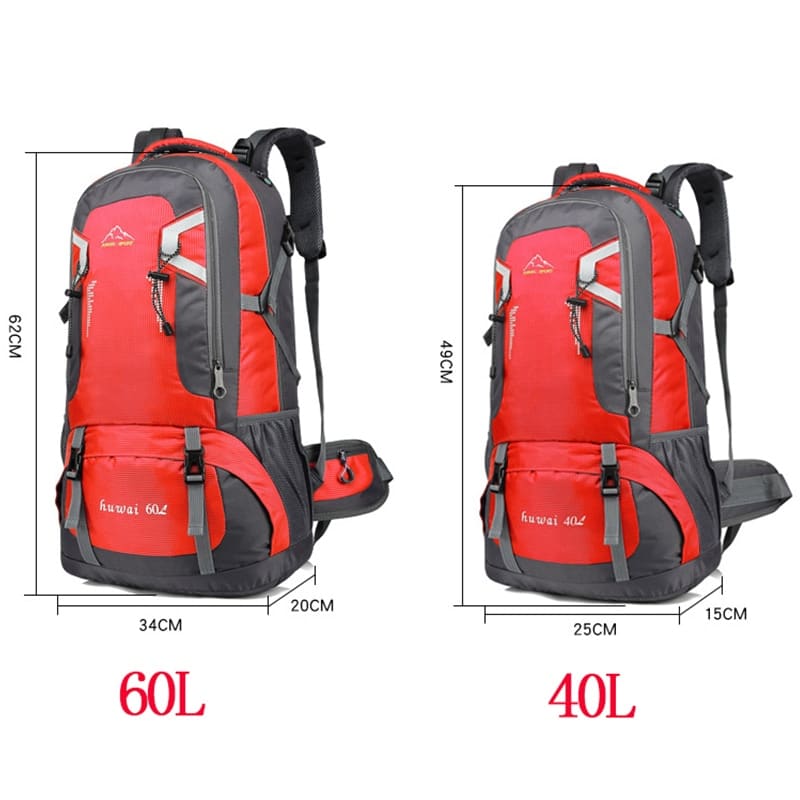 Camping Backpack with Reflective Detail - Blue Force Sports