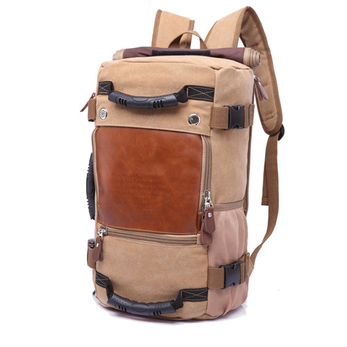 Universal Men's Canvas Backpack and Shoulder Bag - Blue Force Sports