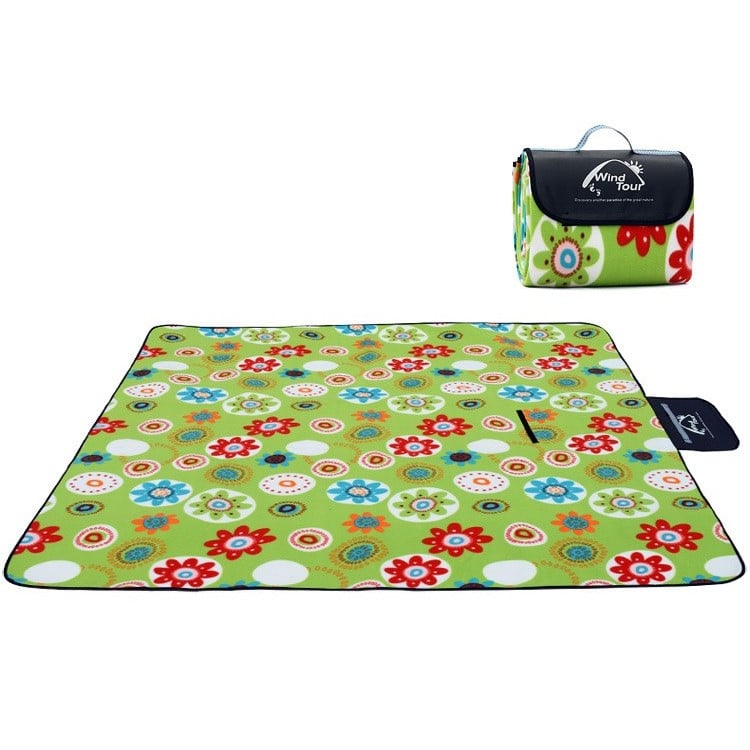 Convenient Portable Folding Waterproof Cotton Camping Mat - Blue Force Sports
