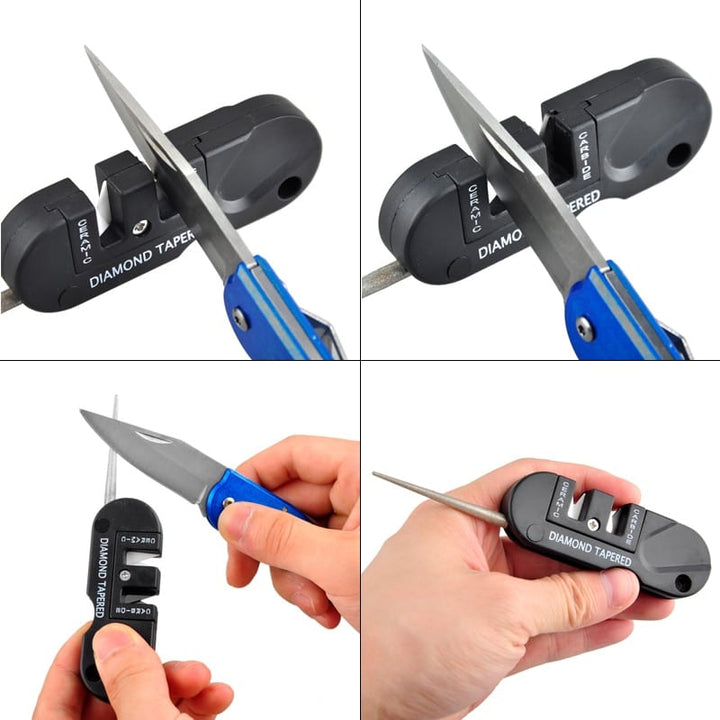 3-In-1 Portable Camping Sharpener - Blue Force Sports