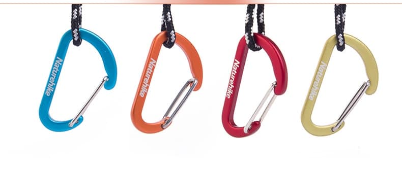Aluminum Camping Carabiners Set - Blue Force Sports